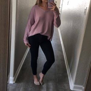 Mudd long sleeve waffle sweater